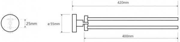 Держатель для полотенец Bemeta Omega 104204191