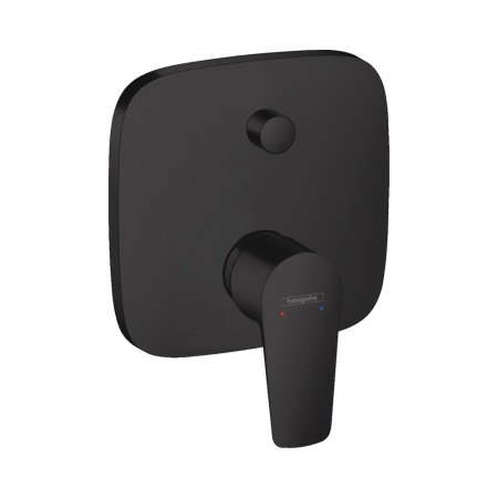 Hansgrohe Talis E Смеситель для ванны однорычажный скрытый монтаж со встроенной защитной комбинацией черный матовый 71474670