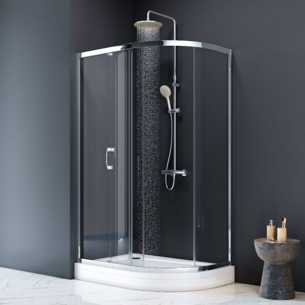 W83T-302L120W Like 120  Душевой поддон AM.PM левосторонний, 120x80, белый акрил