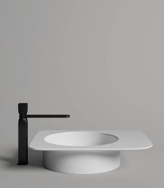 Раковина накладная Salini NINFEA 02 покраска по RAL полностью, 110521MF