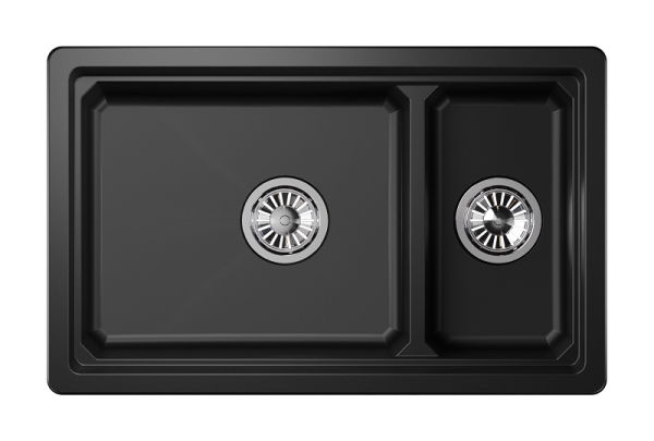 Мойка для кухни Granula Kitchen Space 7304U шварц, 73х45,5 см, прямоугольная