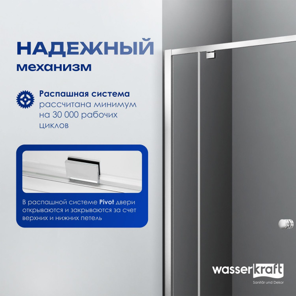 Душевая дверь WasserKRAFT Aula 11P04