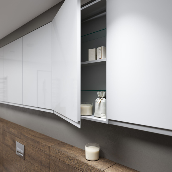 Шкафчик настенный Cersanit MODUO 60 универсальный  белый, SB-SW-MOD60/Wh