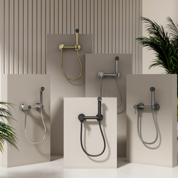 Гигиенический душ со смесителем Splenka S99.51.07, серый