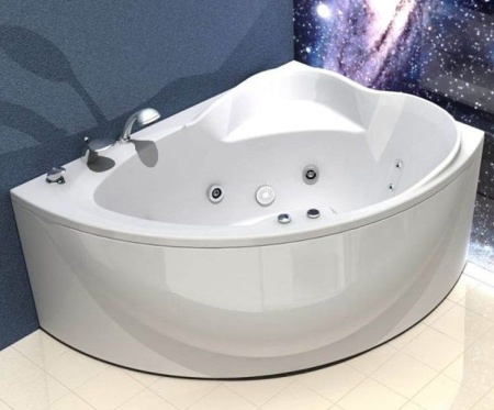Акриловая ванна Aquatek Альтаир 160x120 ALT160-0000047 правая вклеенный каркас