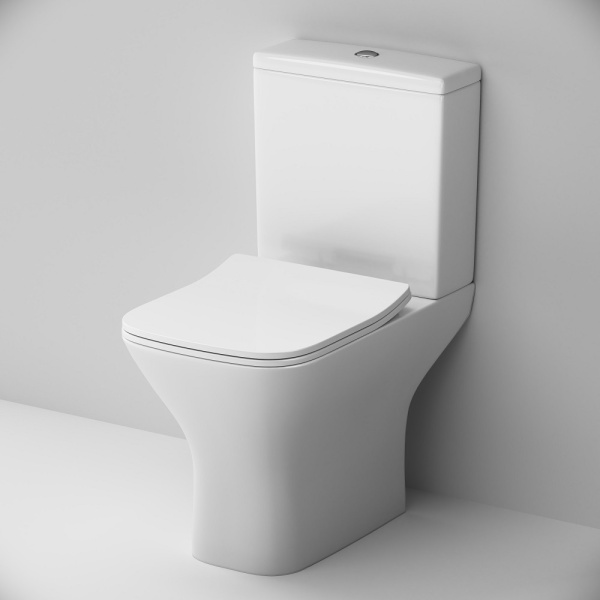 C908601SC Gem Унитаз-компакт AM.PM  без ободка с сиденьем микролифт