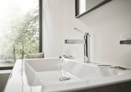 Hansgrohe Finoris Кран для холодной воды 100 без сливного набора черный матовый 76013670