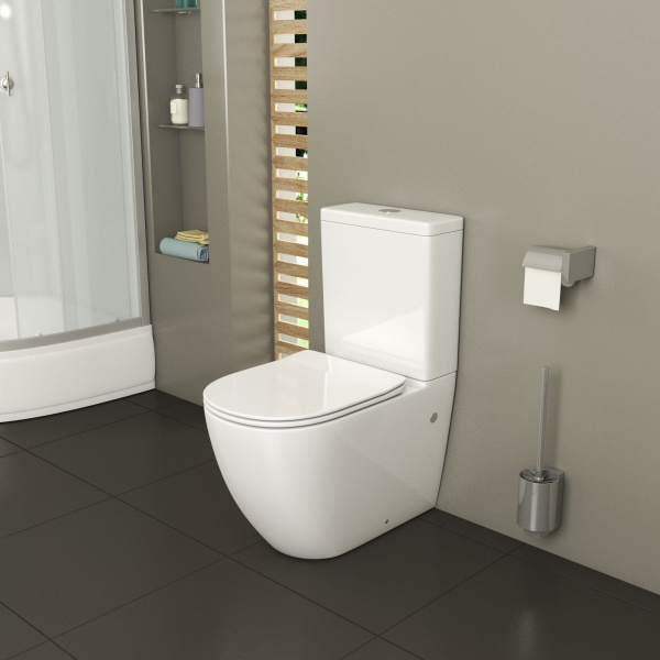 Унитаз Grossman GR-4446S (680х375х810) напольный с тонкой крышкой