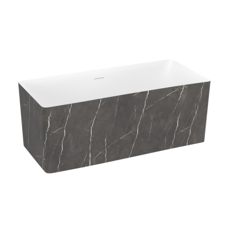 Акриловая ванна в наборе 3 в 1: отдельностоящая ванна, ножки, экран Wellsee Pure BY Wellsee 230704000