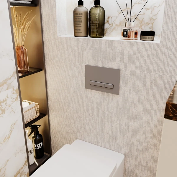 Комплект для подвесного унитаза 5 в 1 Lavinia Boho Relfix 77020044