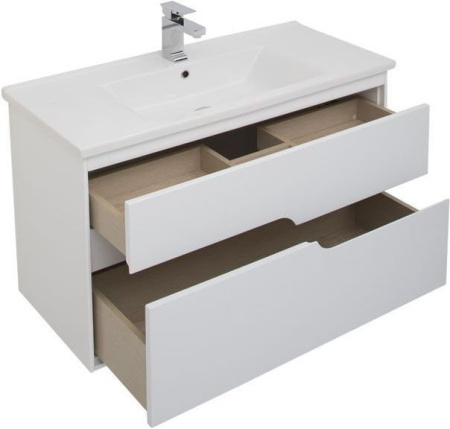 Тумба под раковину Aquanet Модена 100 белый