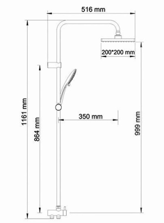 Душевой комплект WasserKRAFT A017