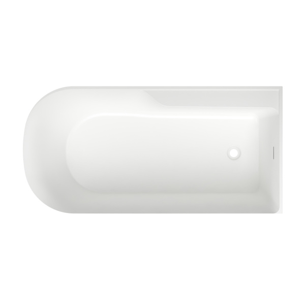 Акриловая ванна в наборе 3 в 1: отдельностоящая ванна (правый разворот), ножки, экран Wellsee Camellia 2.0 236202000