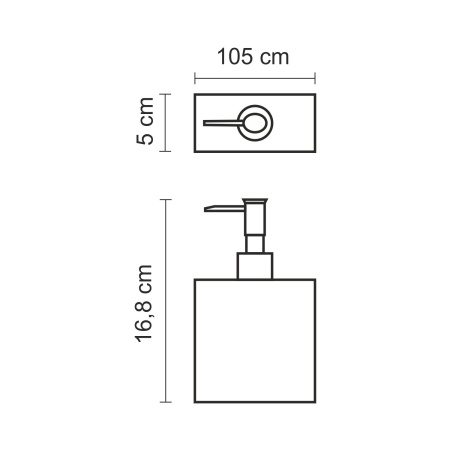 Дозатор для жидкого мыла WasserKRAFT Schunter K-88299