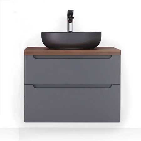 Тумба под раковину Jorno Wood 80 wood.01.80/P/GR серый
