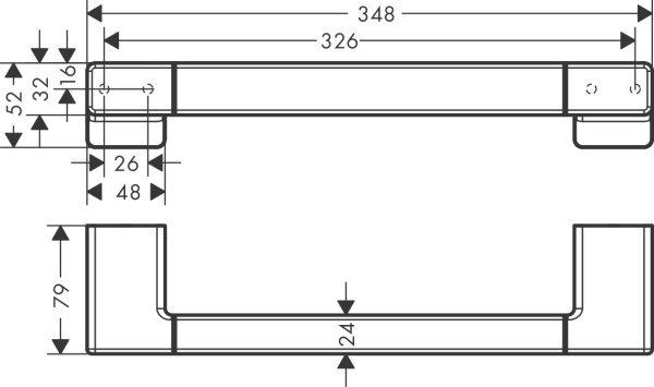 Hansgrohe AddStoris Поручень золото 41744990