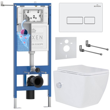 Комплект 6 в 1 RoxenBath StounFix Dual Fresh 577477 (состоит из: 710200, Caspia 410280W, 530135-01X)