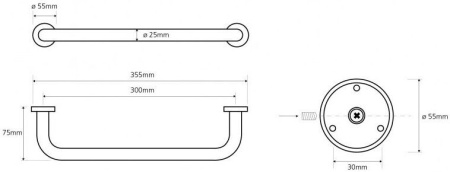 Поручень Bemeta Neo 102307015