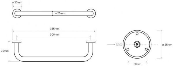 Поручень Bemeta Neo 102307015