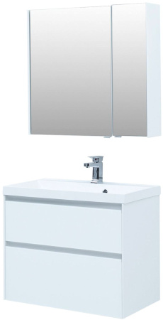 Тумба под раковину Aquanet Гласс 80 белый