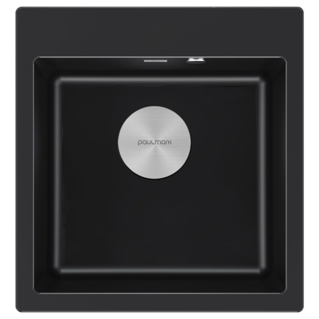 Мойка KANTE 50, IT-GRANIT, PM105152-BLM, черный, 510х520, Paulmark