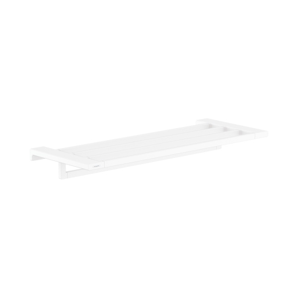 Hansgrohe AddStoris Полка для полотенец с держателем белый матовый 41751700