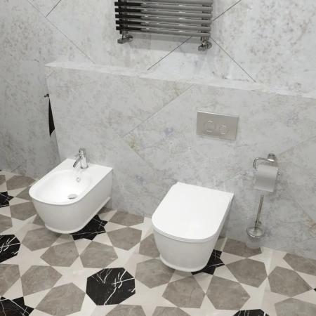 Комплект для подвесного унитаза 5 в 1 Lavinia Boho Relfix 77010035
