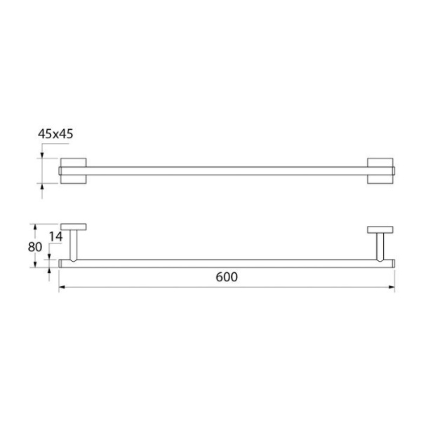 Полотенцесушитель одинарный IDDIS Edifice латунь EDISB10i49
