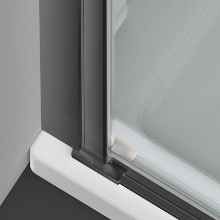 Душевая дверь Vincea Alpha VDP-3AL600CLGM, вороненая сталь, стекло прозрачное
