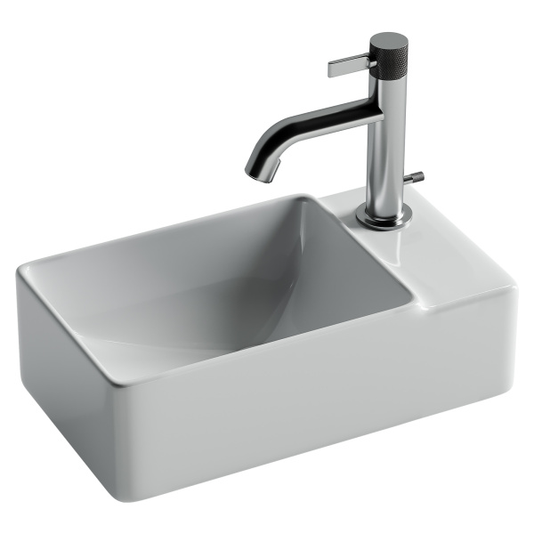 Умывальник Ceramicanova чаша накладная прямоугольная Element 605x375x145мм