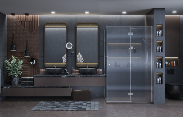 Душевой уголок Ambassador Diamond 12011107R, прямоугольный, 120х80 см