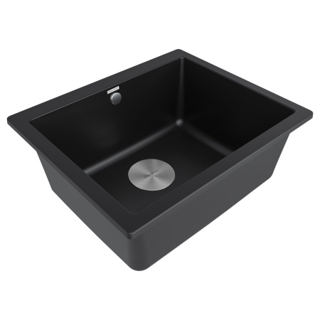 Мойка GERA 60, IT-GRANIT, PM205546-BLM, черный, 555х460, подст. мон. Paulmark