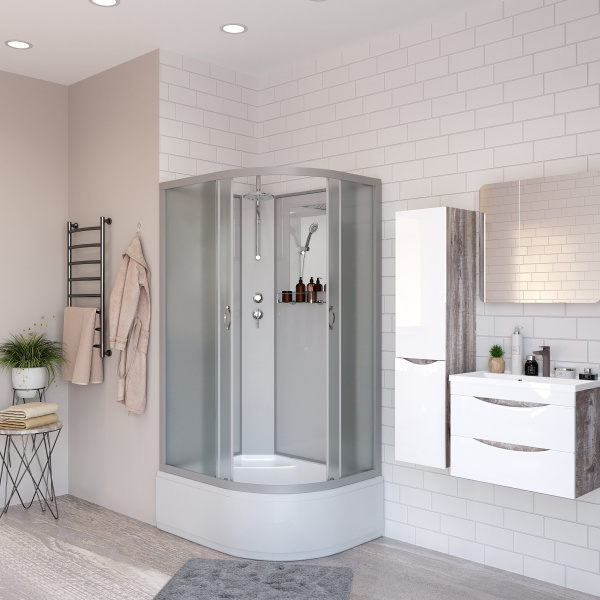 Душевая кабина Niagara Classic NG-2310-14LBKT 120х80х210-240, высокий поддон 40 см, стекло матовое