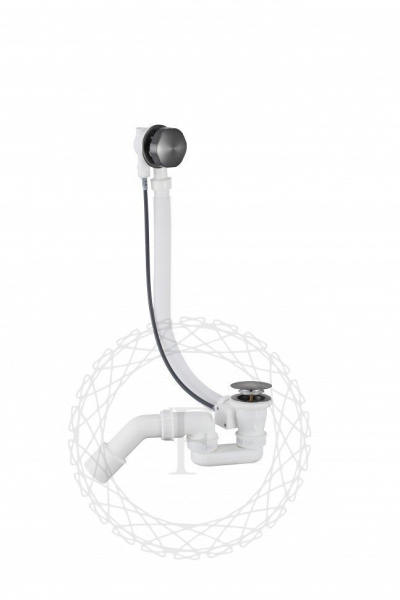 Сифон для ванны полуавтоматический FILARETE FL80 (Графит)