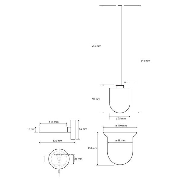 Ершик для унитаза Bemeta Neo 104113015
