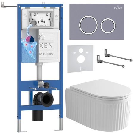 Комплект 6 в 1 RoxenBath StounFix Dual Fresh 968253 (состоит из: 710200, Santi 410260DG, 530200-01)