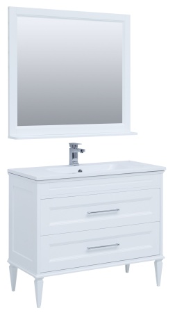 Мебель для ванной Aquanet Бостон М 100 белый (лит. мрамор)