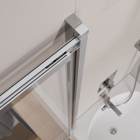 Душевая шторка на ванну CEZARES SLIDER-VF-11-100/150-C-Cr