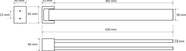 Держатель для полотенец Bemeta Gamma 145804102