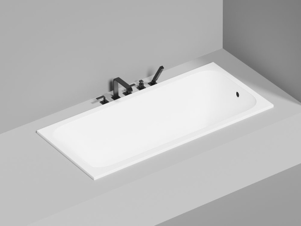 Ванна встраиваемая Salini ORLANDA 170x80 покраска по RAL полностью, S-Stone, матовый 102026MF