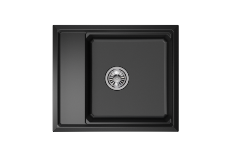Мойка для кухни Granula Kitchen Space 6004 шварц, 60х51 см, прямоугольная