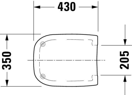 Сиденье для унитаза Duravit D-Code 0067310000