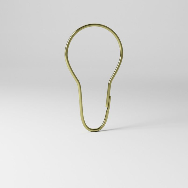 Набор колец для шторы в ванную комнату Iddis, золото RINMG00i15