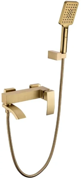 Смеситель для ванны с ручным душем Grocenberg GB8007 Золото матовый