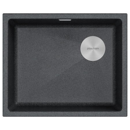 Мойка LUMI 55UNI-SKEW, IT-GRANIT, LU55SK-DG, графит, 555х440, Paulmark