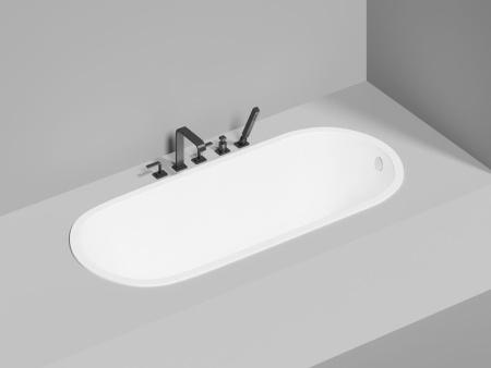 Ванна встраиваемая Salini ORNELLA 180x80 покраска по RAL полностью, S-Stone, матовый 102322MF