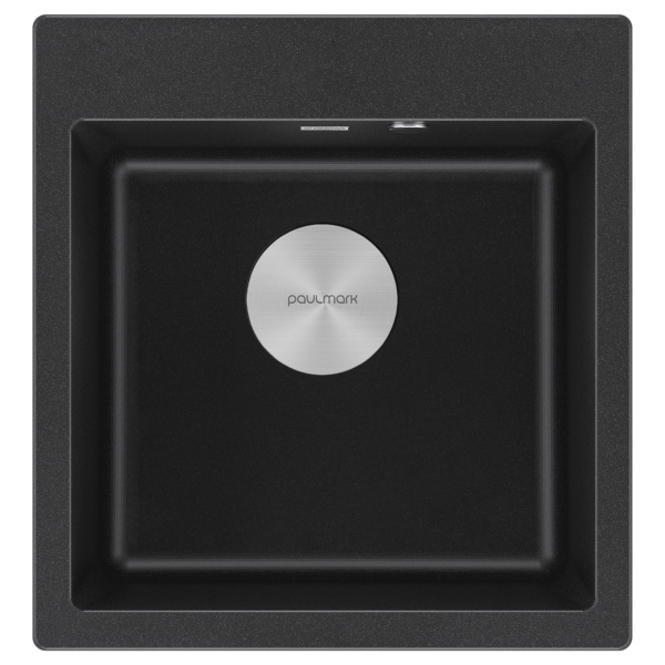 Мойка KANTE 50, IT-GRANIT, PM105152-BL, черный гранит, 510х520, Paulmark