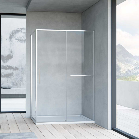 Душевой уголок Vincea Slim Soft VSR-1SS8010CL, 1000*800, хром, стекло прозрачное