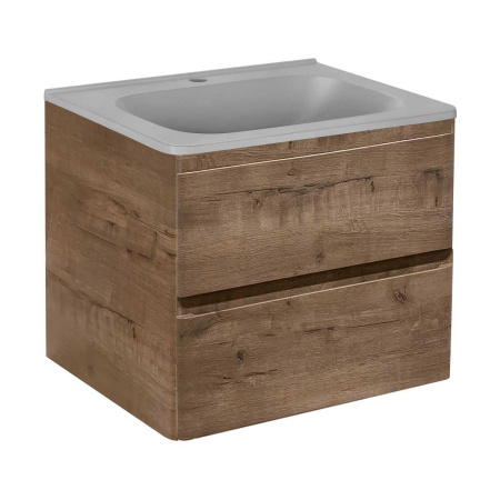 Тумба под раковину Vincea Vico 600 подвесная, 2 выкатных ящика soft close, V.Oak