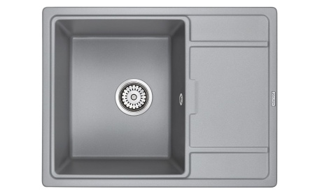 Мойка FLUGEN 50-650, IT-GRANIT, PM216550-GRM, серый металлик, 650х500 мм, Paulmark